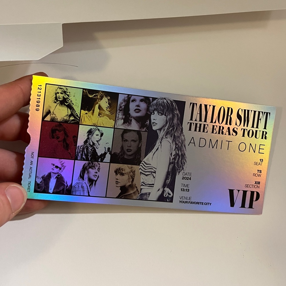 Official Taylor Swift Eras Tour VIP Admissions Ticket
